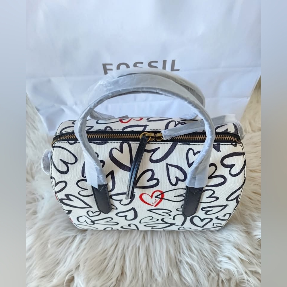 Fossil White and Black Women's Bag Original Brand New Withe Tag - Picture 8 of 8